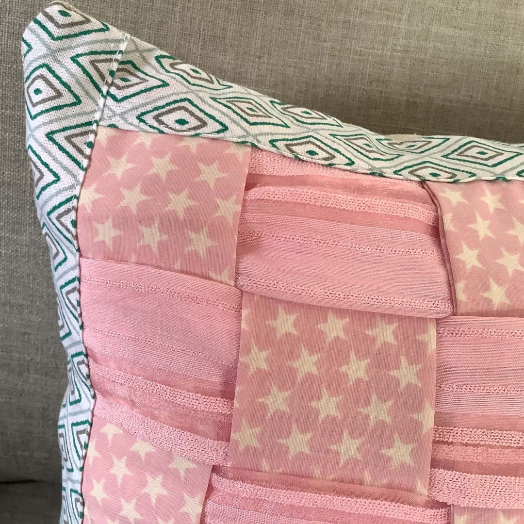 Detail of around the weave cushion cover