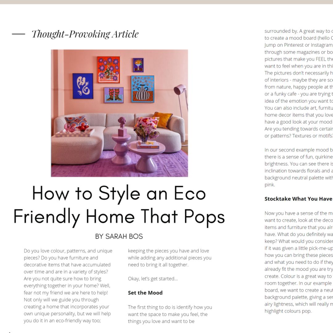 Press and Awards – Eco Interiors