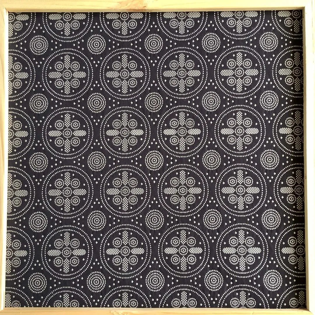 sample of fabric for custom cushion covers - circles on black by woven image