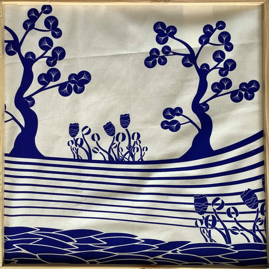 Gingko tree design fabric