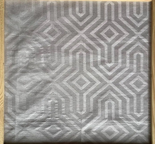 grey geometric fabric for custom cushion covers