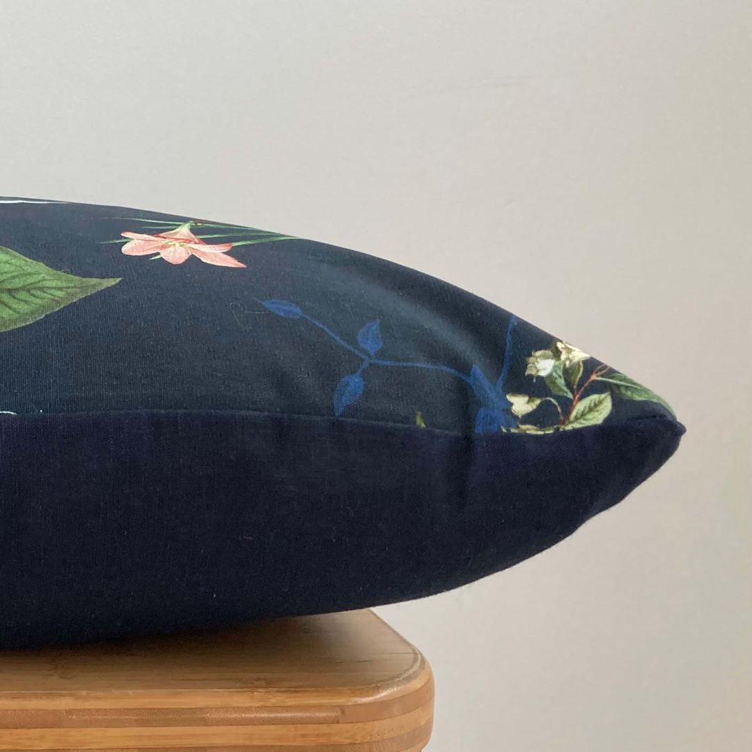 Tropical Bird Cushion Cover - side view